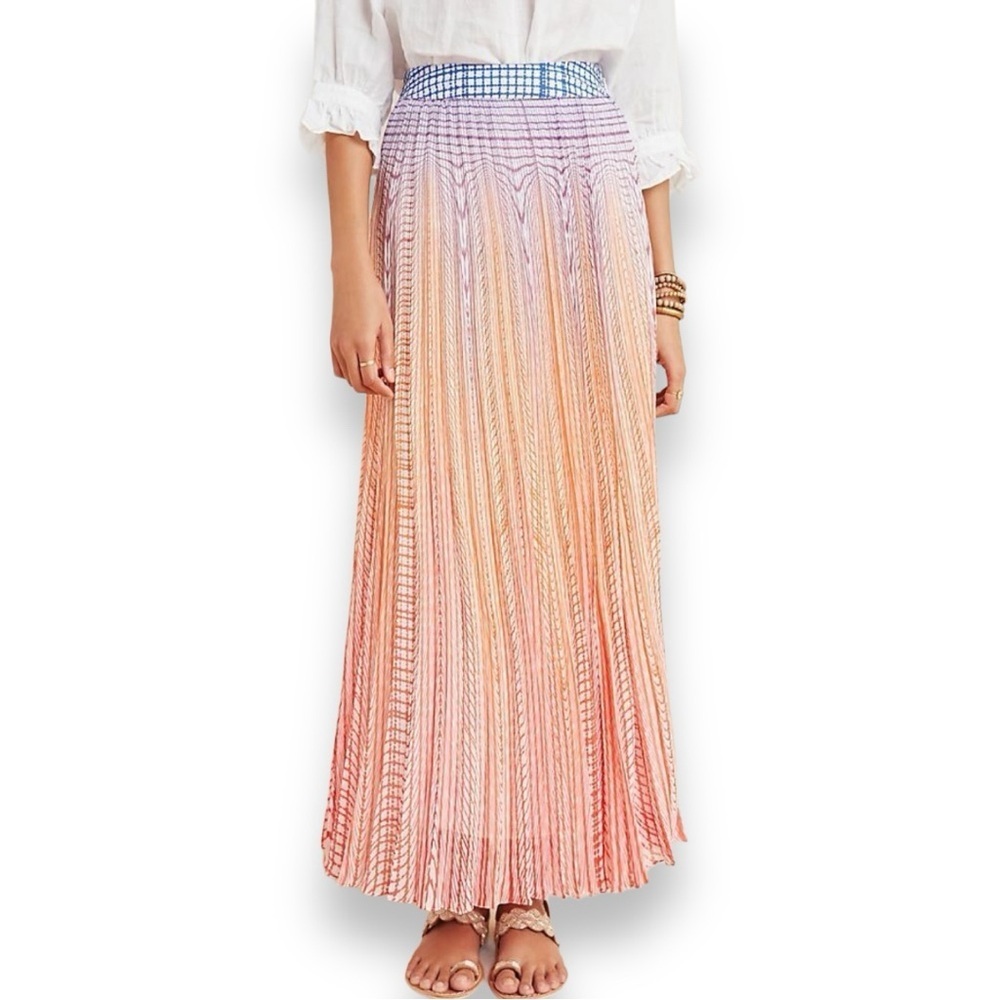 Anthropologie Pastel Ombre Maxi Skirt